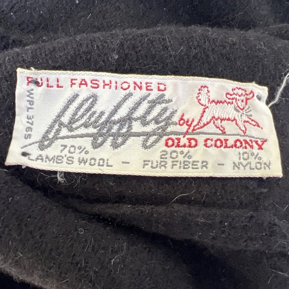 Vintage Sweater Wool Blend Back Zip Round Neck LG Soft Retro Minimalist - Picture 5 of 9